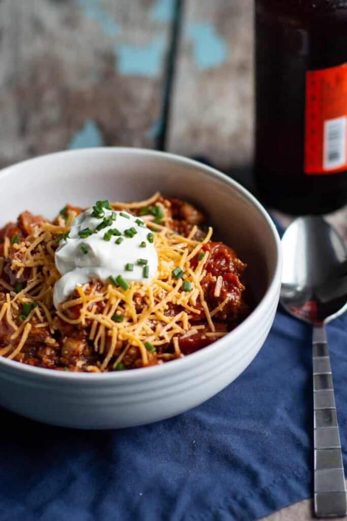 Slow Cooker Turkey Chili | A Nerd Cooks