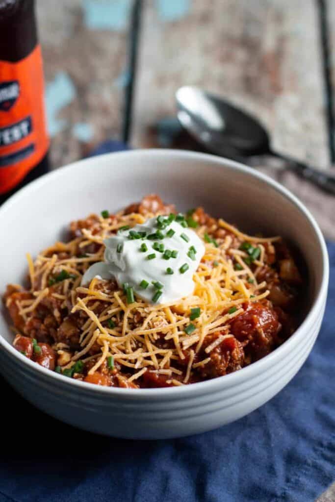 Slow Cooker Turkey Chili | A Nerd Cooks