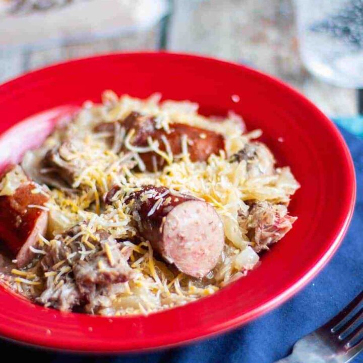 Crock Pot Pork and Sauerkraut (plus kielbasa!) – A Nerd Cooks