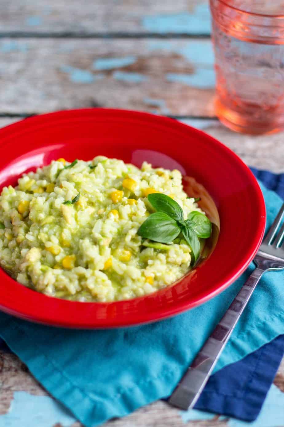 Delicious Avocado and Corn Risotto - A Nerd Cooks