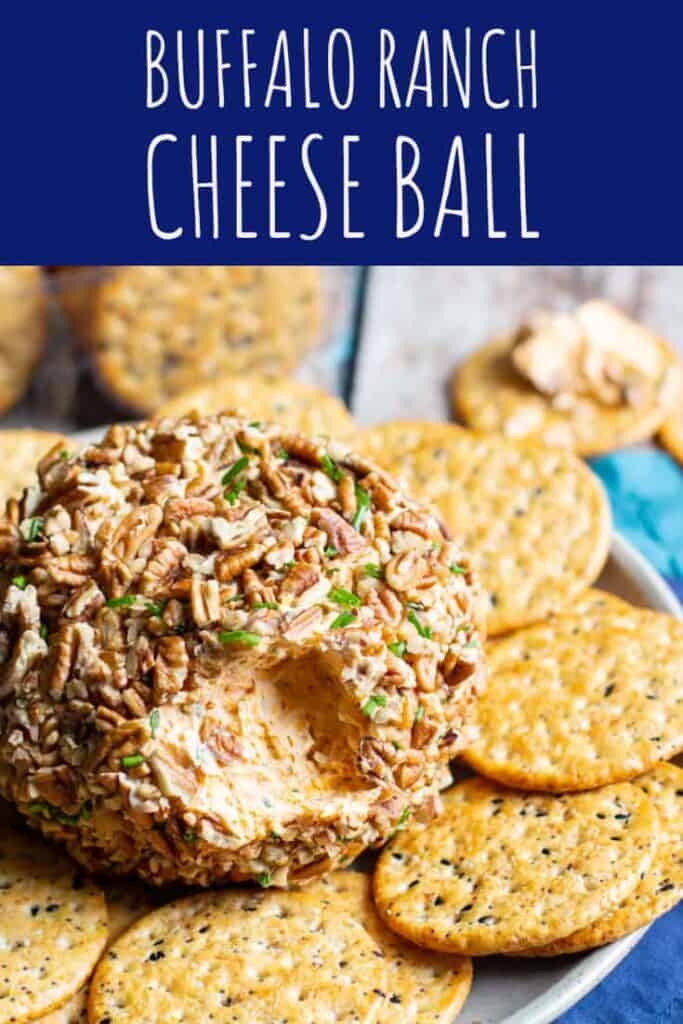 Buffalo Ranch Cheese Ball Recipe - A Nerd Cooks