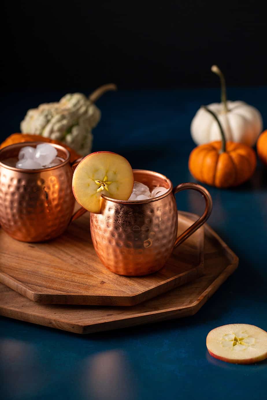 two copper mugs with kentucky mules