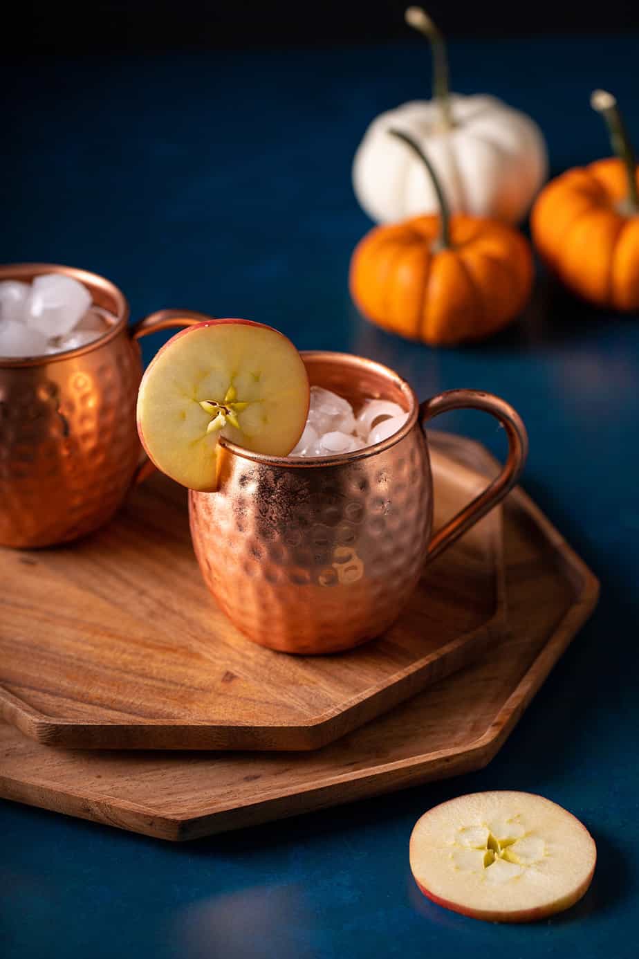 two copper mugs with kentucky mules