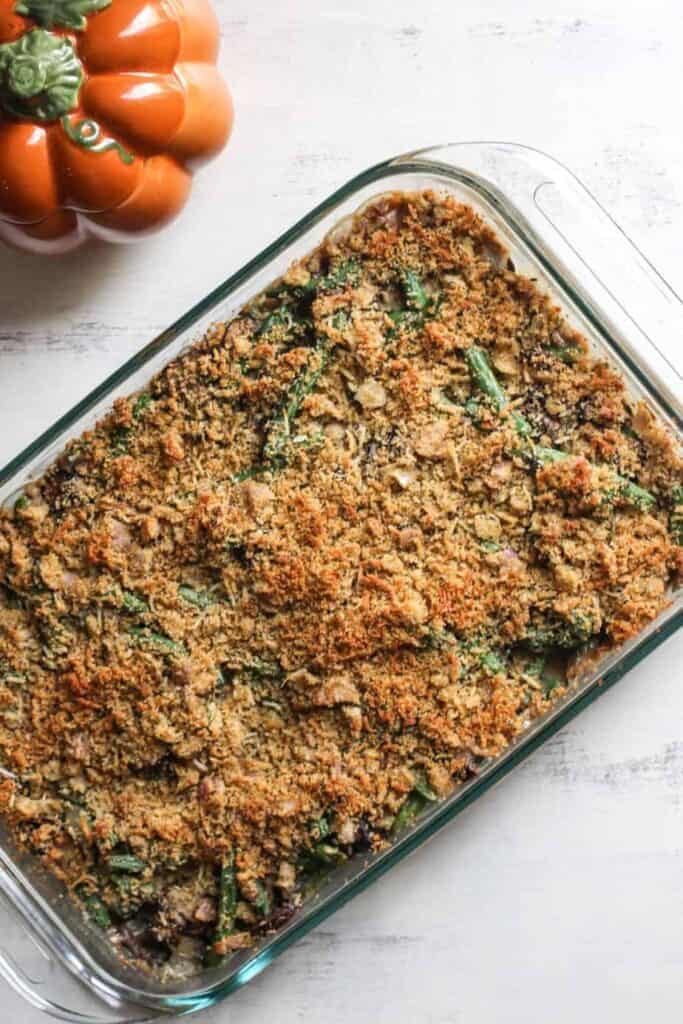 Skinny Green Bean Casserole | A Nerd Cooks