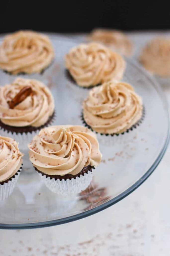 Chocolate Cupcakes with Peanut Butter Buttercream | A Nerd Cooks