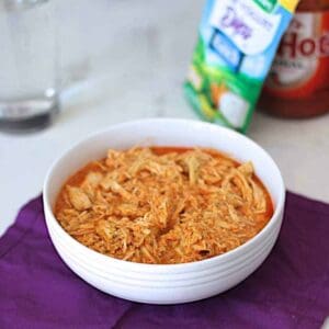 Slow Cooker Buffalo Chicken | A Nerd Cooks