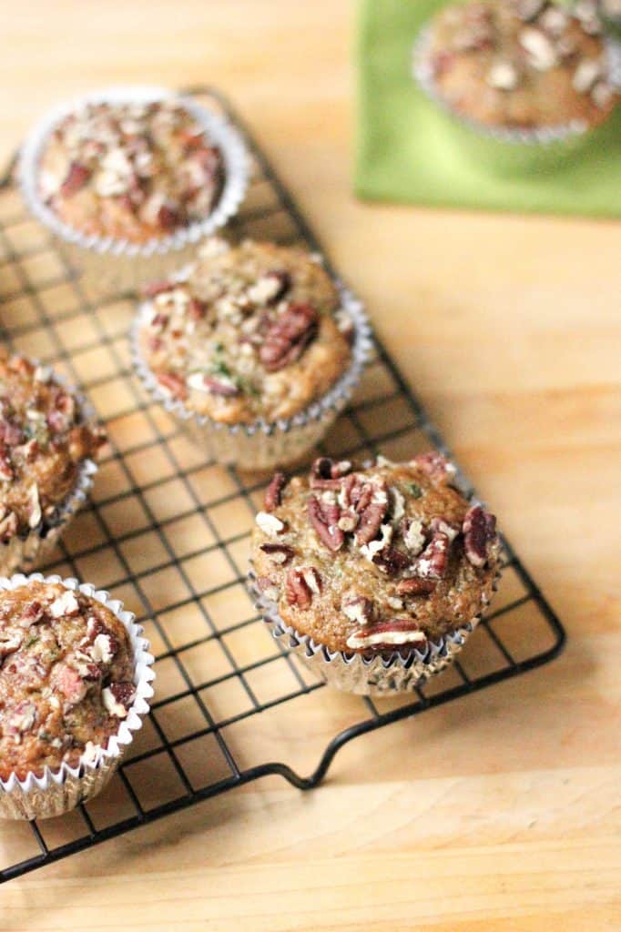 Healthy Zucchini Banana Muffins Recipe - A Nerd Cooks