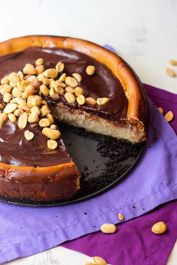 Peanut Butter Cheesecake | A Nerd Cooks