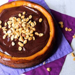 Peanut Butter Cheesecake | A Nerd Cooks