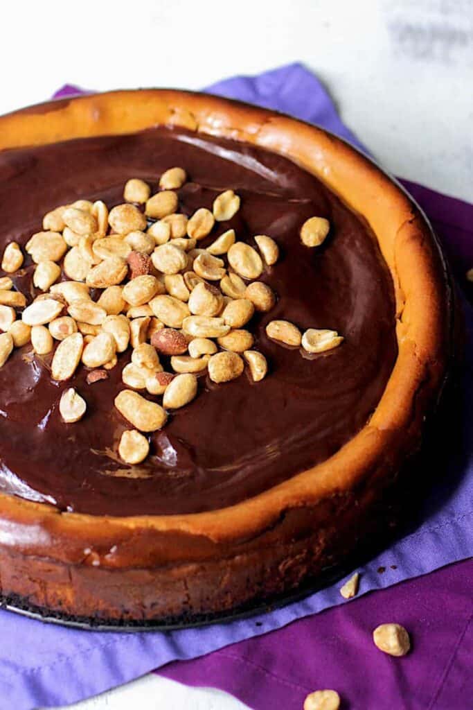 Peanut Butter Cheesecake | A Nerd Cooks