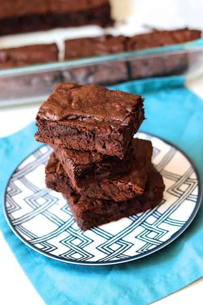 Simple Fudge Brownies | A Nerd Cooks