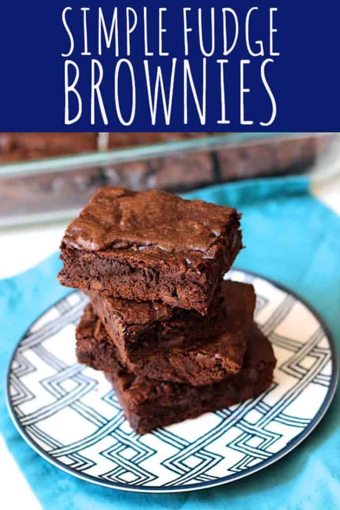 Simple Fudge Brownies | A Nerd Cooks