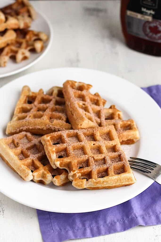 Churro Waffles | A Nerd Cooks