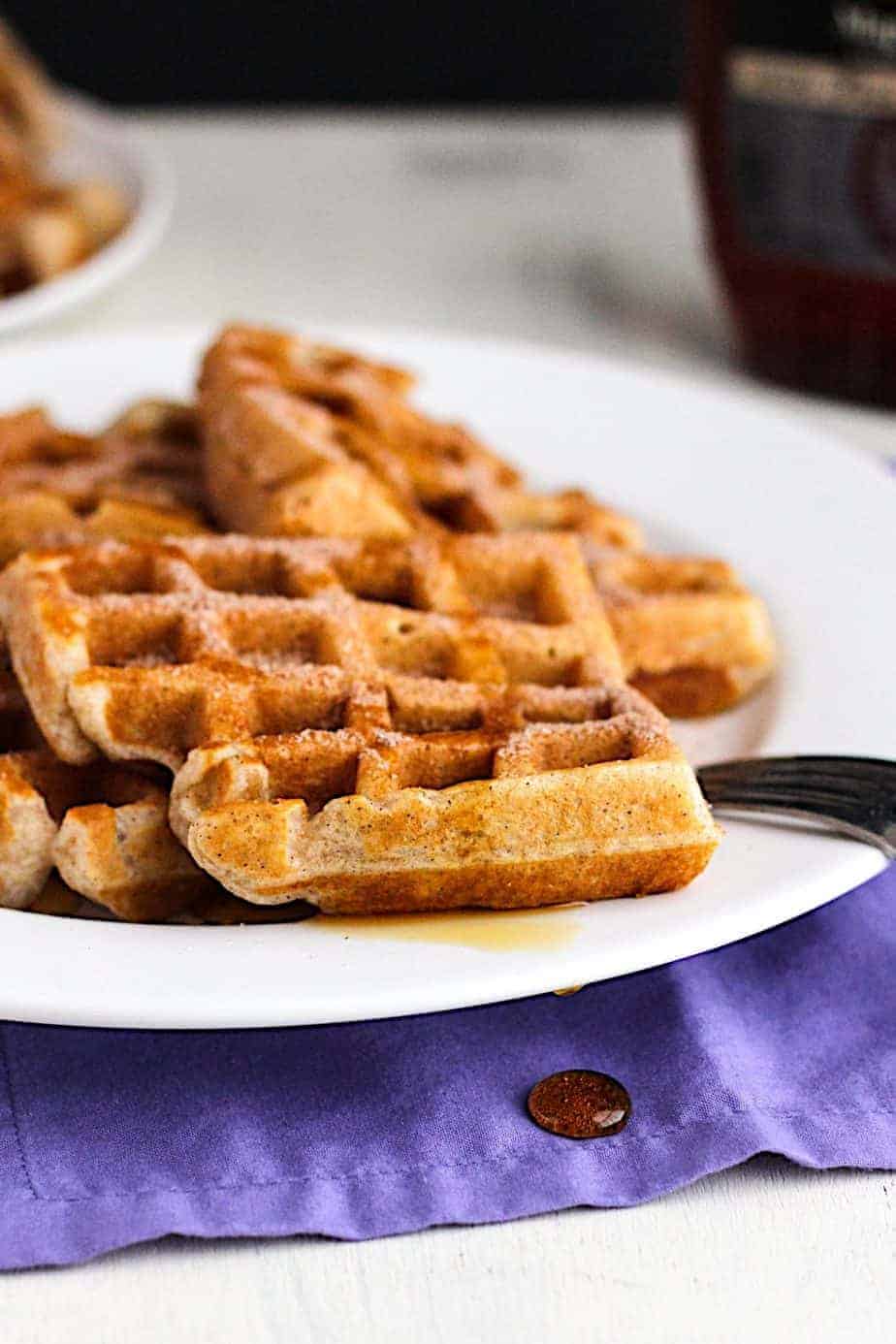 Homemade Churro Waffles Recipe A Nerd Cooks