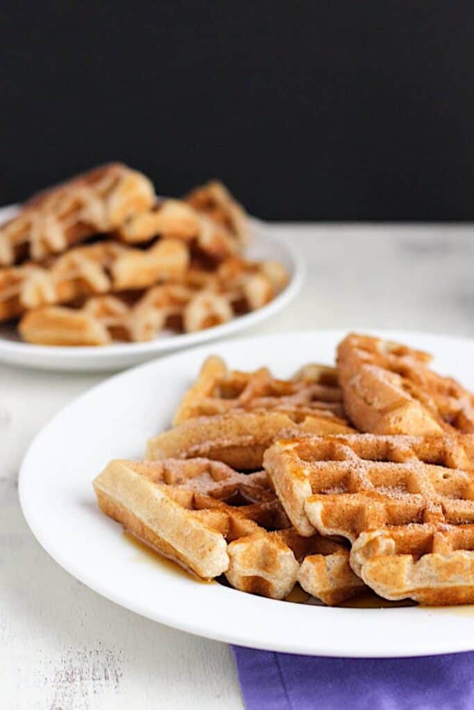 Churro Waffles | A Nerd Cooks