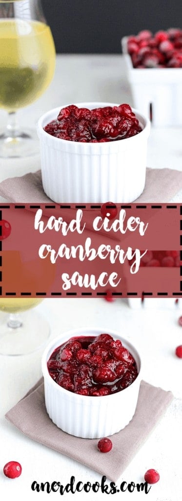 Hard Cider Cranberry Sauce | A Nerd Cooks