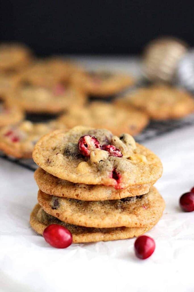 Cranberry Pecan Chocolate Chip Cookies | A Nerd Cooks