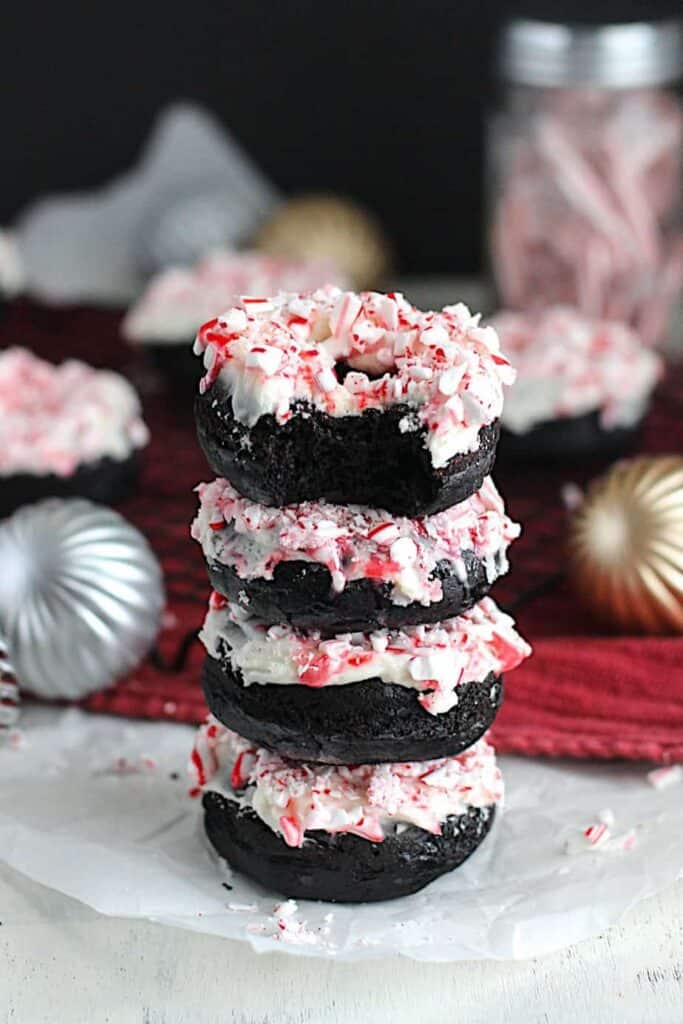 Chocolate Peppermint Cake Donuts | A Nerd Cooks