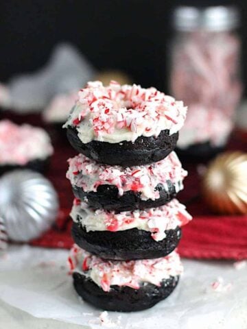 Chocolate Peppermint Cake Donuts | A Nerd Cooks