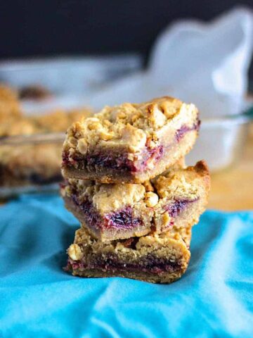 Peanut Butter and Jelly Bars | A Nerd Cooks