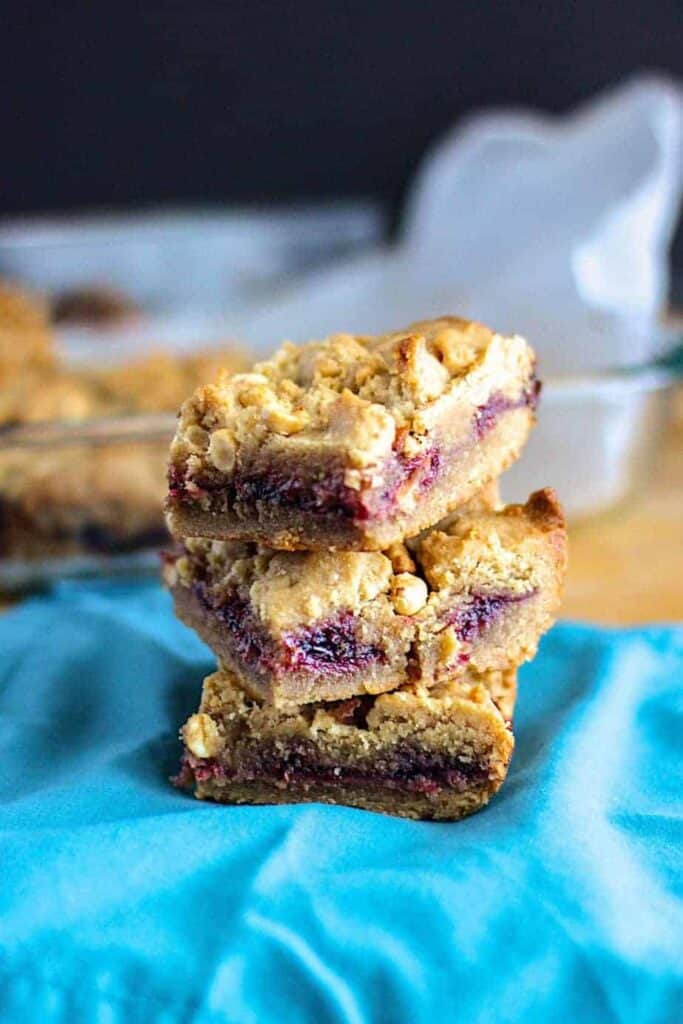 Peanut Butter and Jelly Bars | A Nerd Cooks