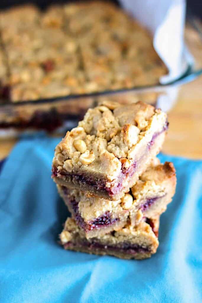 Peanut Butter and Jelly Bars | A Nerd Cooks