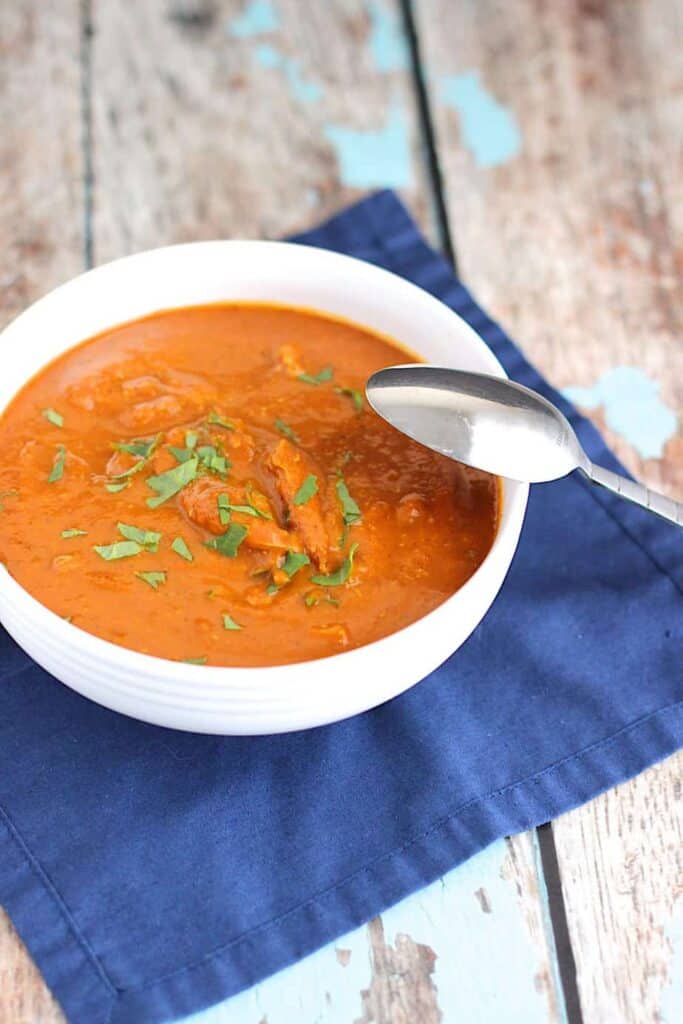 Chicken Tikka Masala Soup - A Nerd Cooks