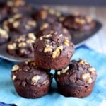 Double Chocolate Walnut Banana Muffins | A Nerd Cooks