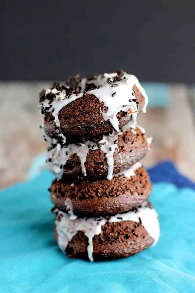 Chocolate Cake Mix Donuts | A Nerd Cooks