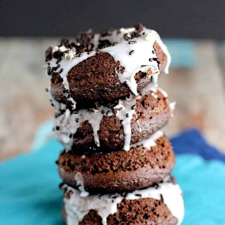 Chocolate Cake Mix Donuts | A Nerd Cooks