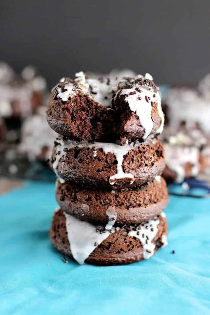 Chocolate Cake Mix Donuts | A Nerd Cooks