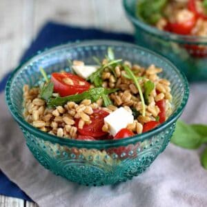 Farro Caprese Salad | A Nerd Cooks