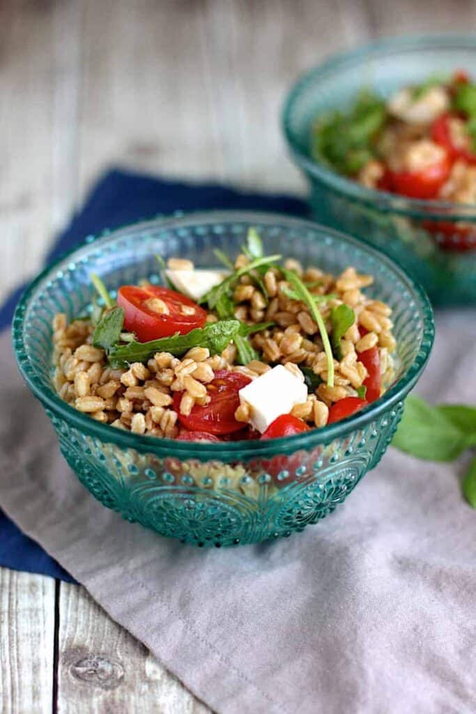 Farro Caprese Salad | A Nerd Cooks