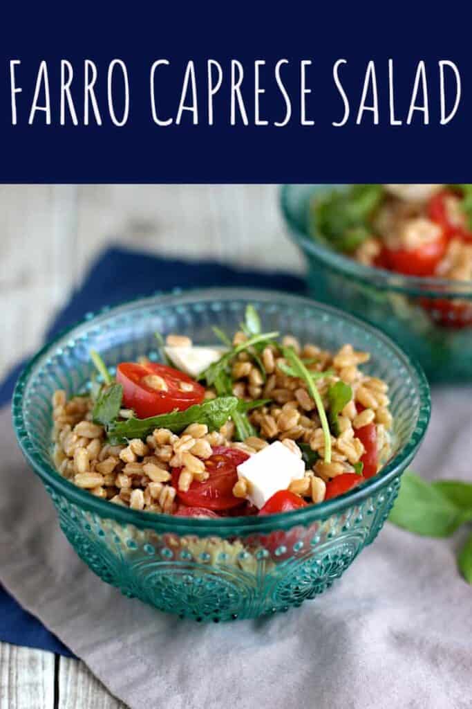 Farro Caprese Salad | A Nerd Cooks