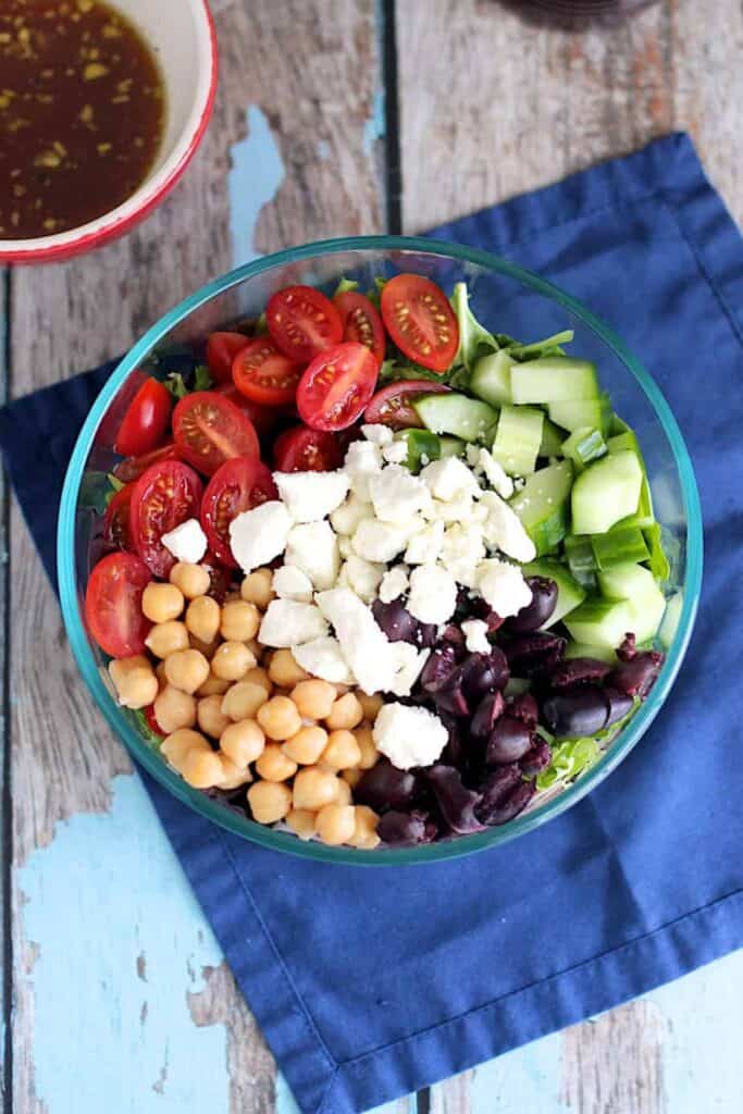 Mediterranean Chopped Salad | A Nerd Cooks