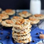 Salted Caramel Pretzel Chocolate Chip Cookies | A Nerd Cooks