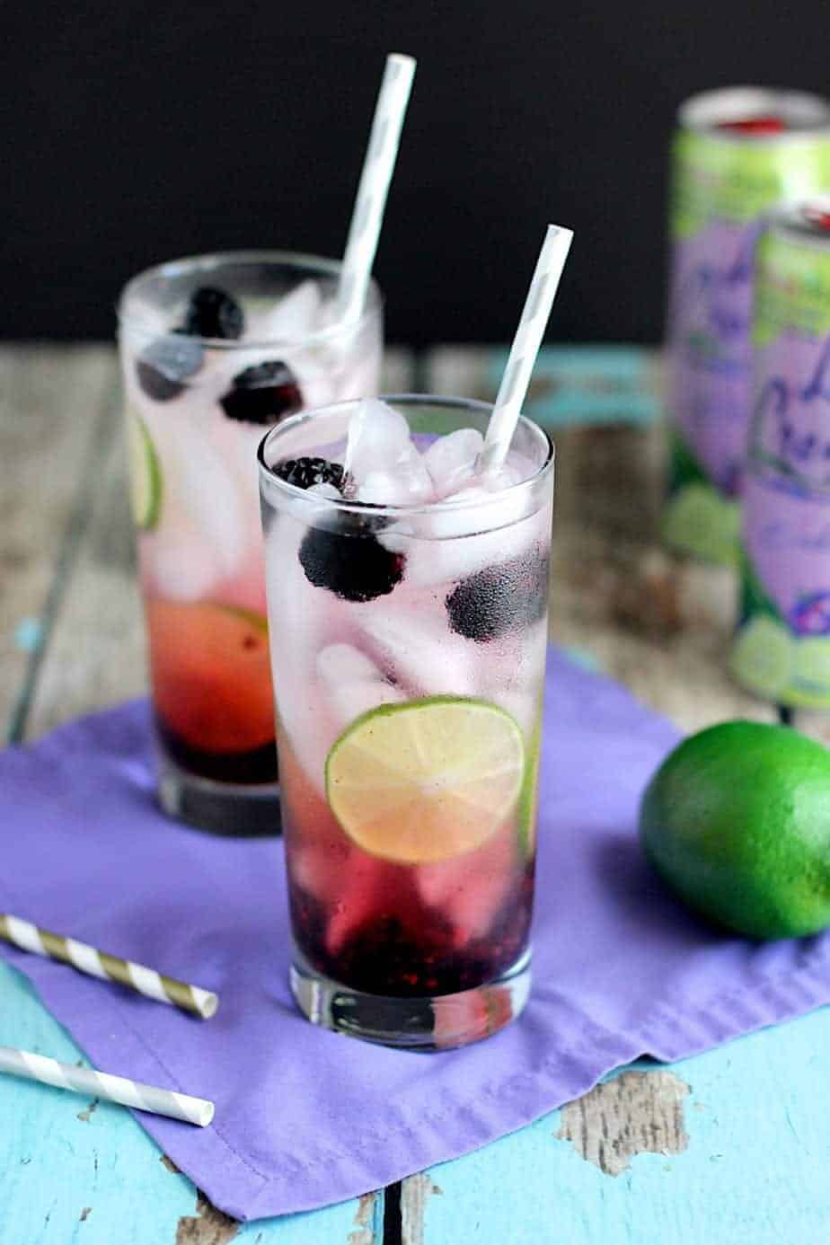 Refreshing Blackberry Lime Vodka Fizz A Nerd Cooks