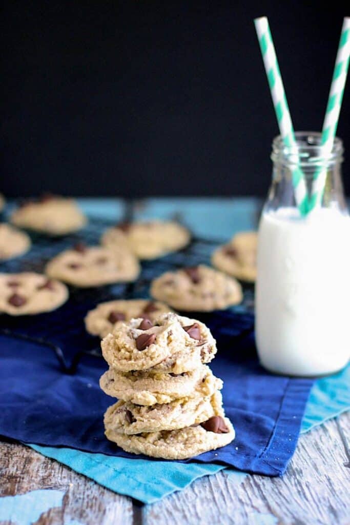 Cream Cheese Chocolate Chip Cookies | A Nerd Cooks