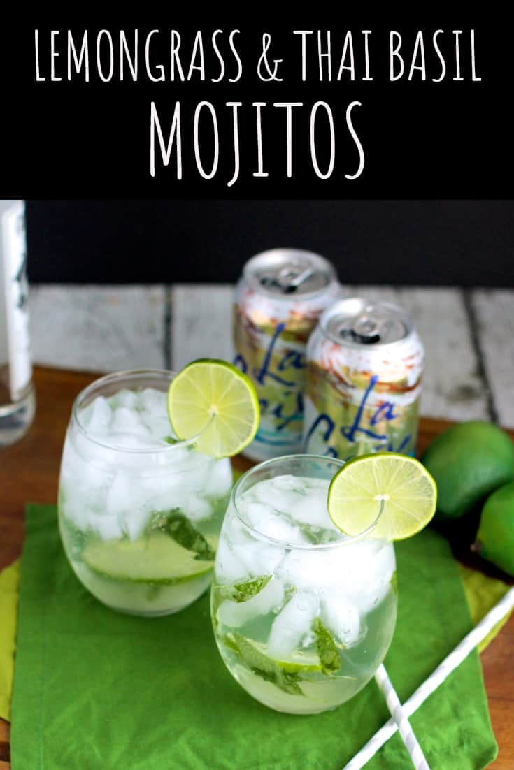 Lemongrass and Thai Basil Mojito | A Nerd Cooks