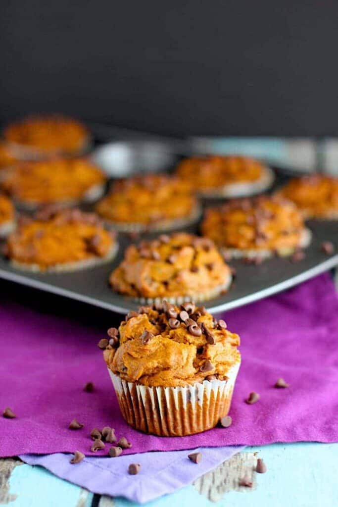 Pumpkin Chocolate Chip Muffins | A Nerd Cooks