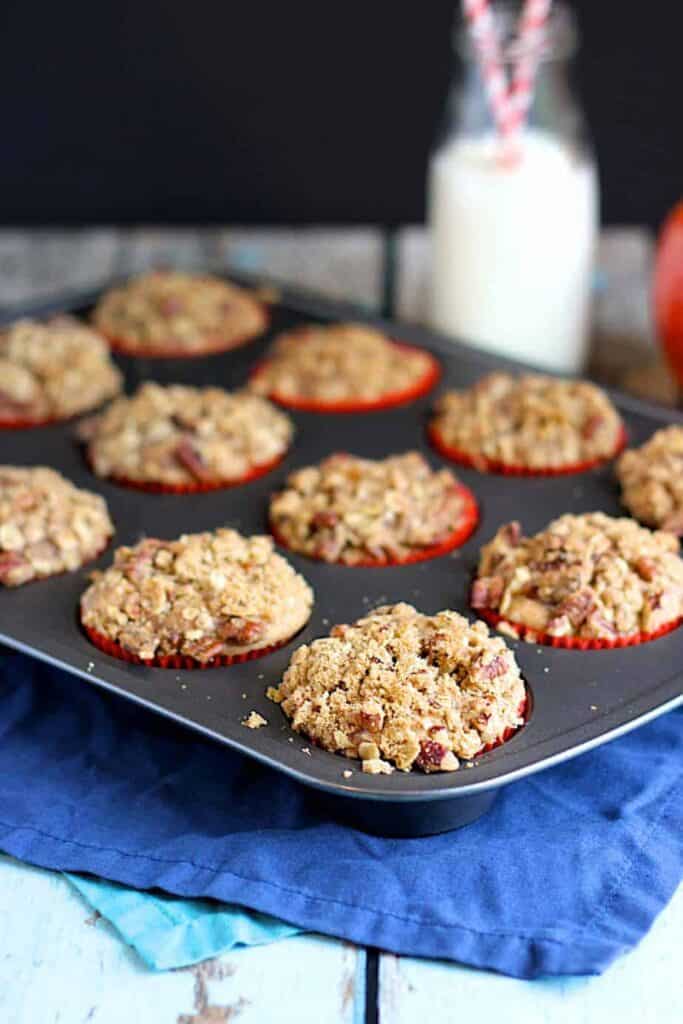 Apple Oat Streusel Muffins | A Nerd Cooks