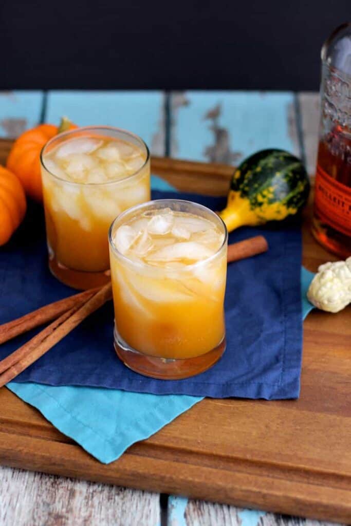 Bourbon Pumpkin Shrub Cocktail | A Nerd Cooks