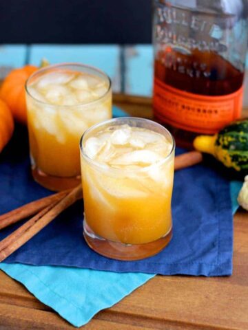Bourbon Pumpkin Shrub Cocktail | A Nerd Cooks