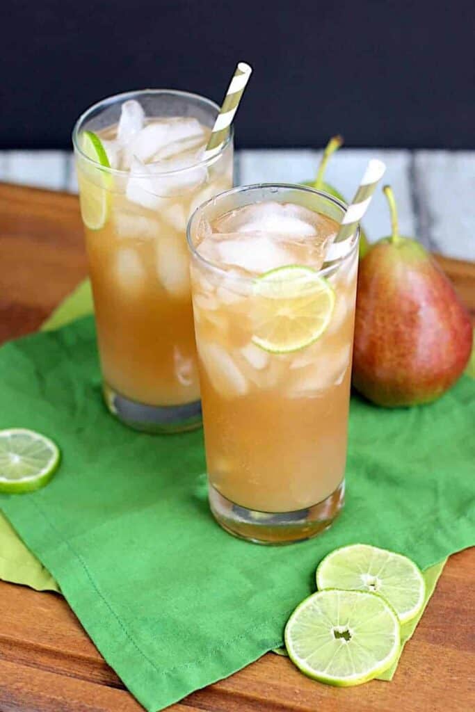 Pear Dark and Stormy | A Nerd Cooks