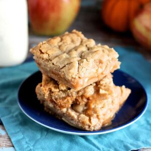 Salted Caramel Apple Pie Bars | A Nerd Cooks