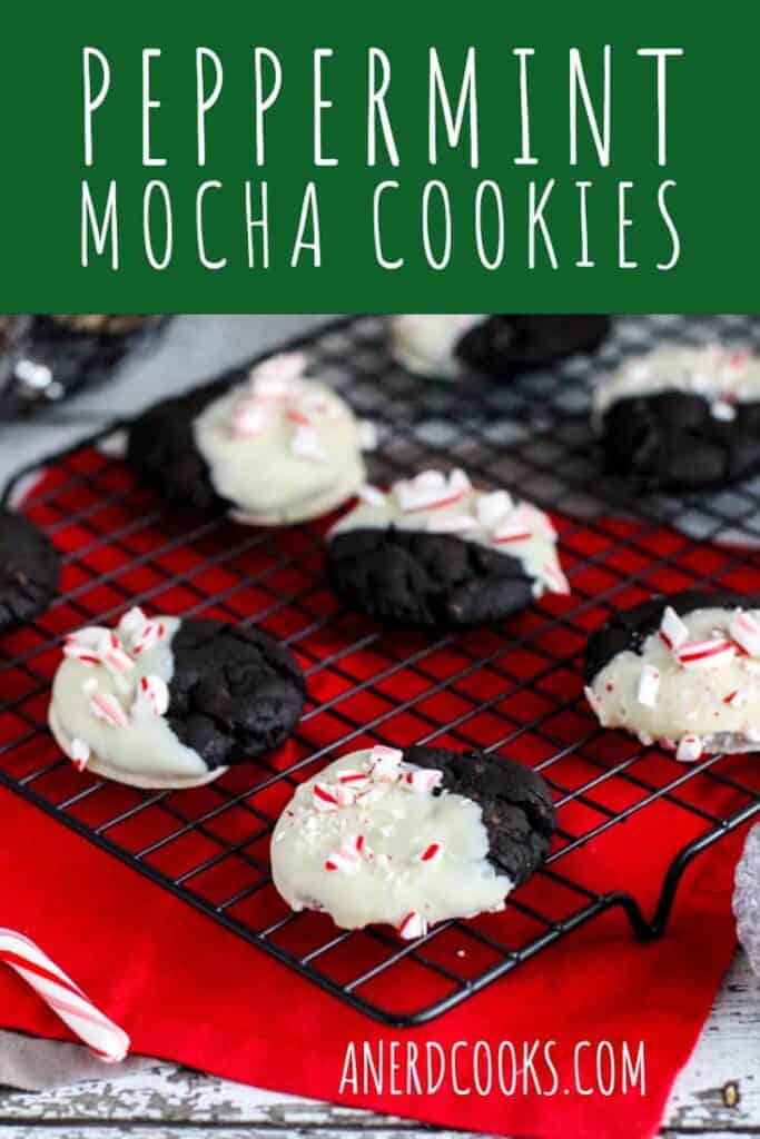 Peppermint Mocha Cookies | A Nerd Cooks