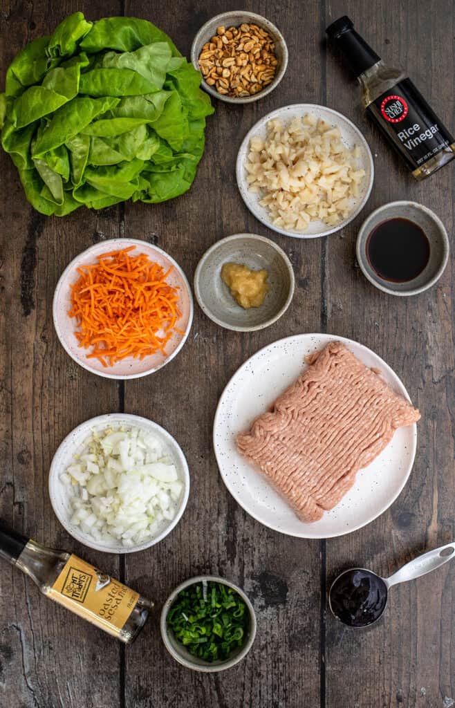 ingredients for P.F. Chang's Chicken Lettuce Wraps