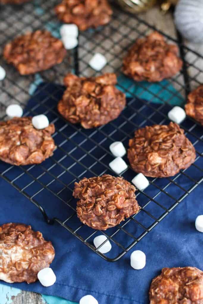 Hot Chocolate No Bake Cookies | A Nerd Cooks