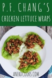 P.F. Chang's Chicken Lettuce Wraps | A Nerd Cooks