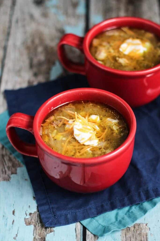 Pressure Cooker Green Chicken Chili | A Nerd Cooks